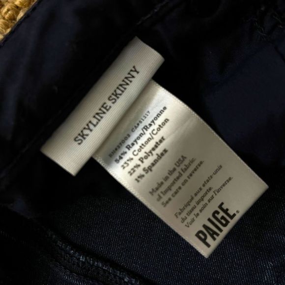 - Paige Skyline Skinny Jeans Womens Size 28 Blue Wash Stretch Denim - Picture 6 of 6